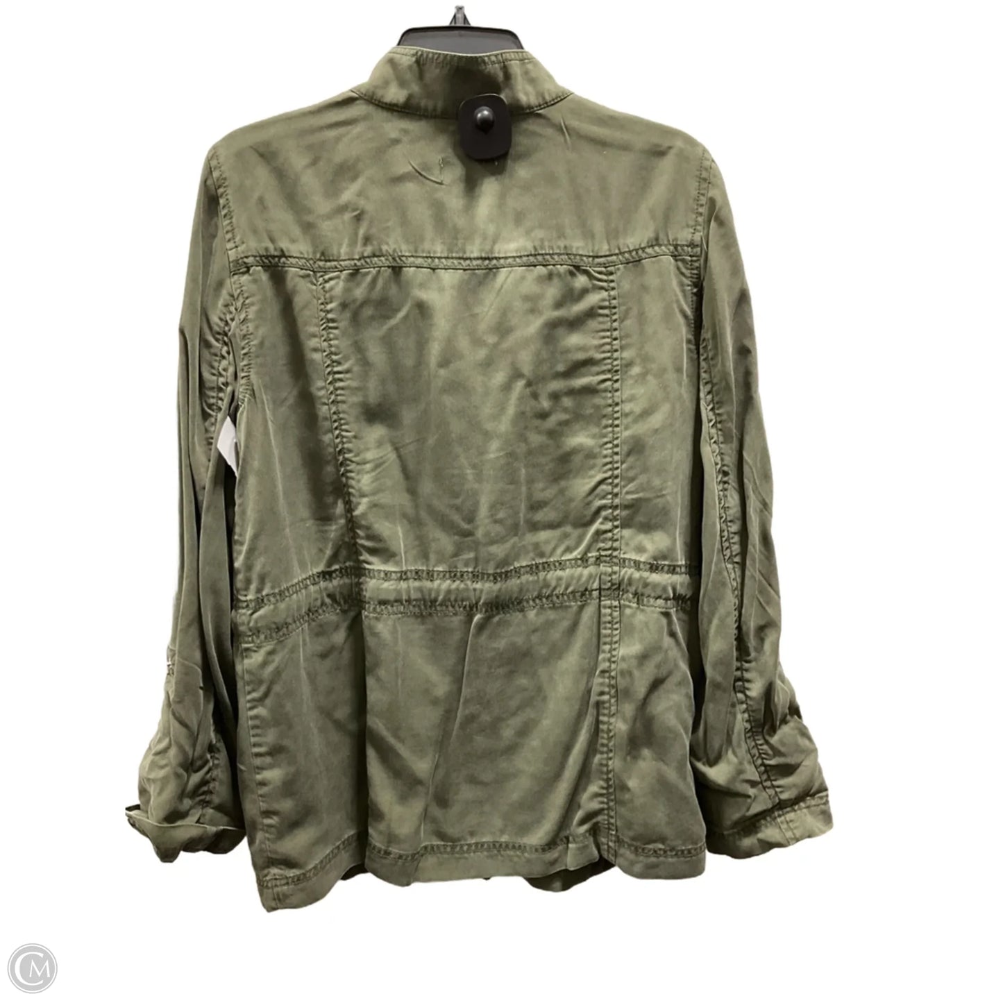 Jacket Denim By Loft In Green, Size: M