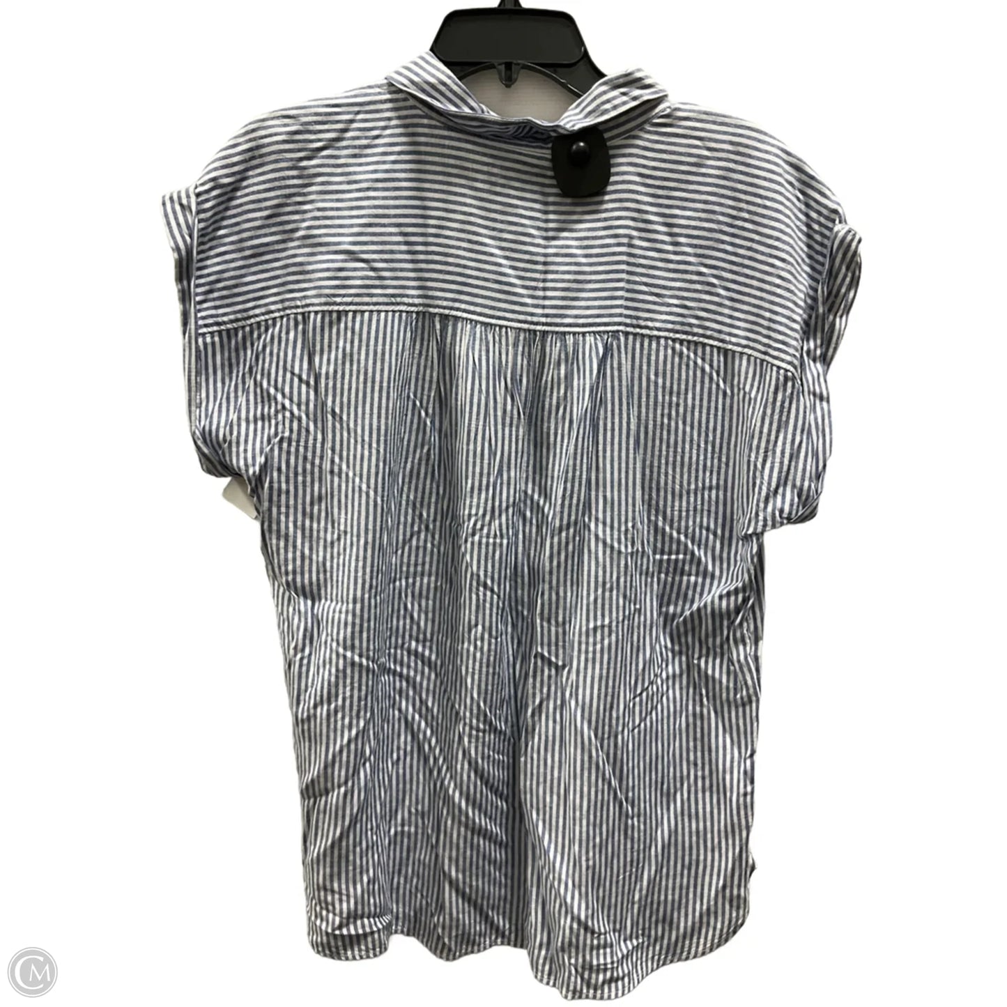Top Short Sleeve Basic By Loft In Striped Pattern, Size: M