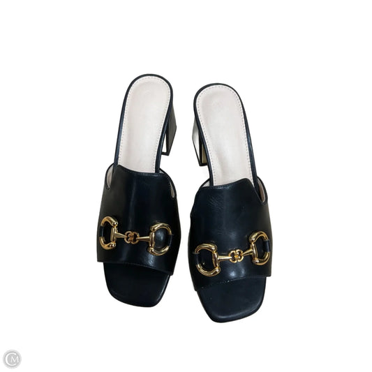 Shoes Heels Block By Clothes Mentor In Black, Size: 7.5