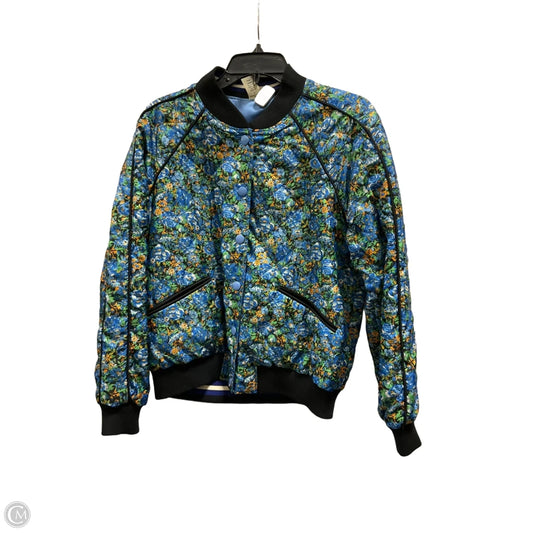 Jacket Designer By Coach In Floral Print, Size: M