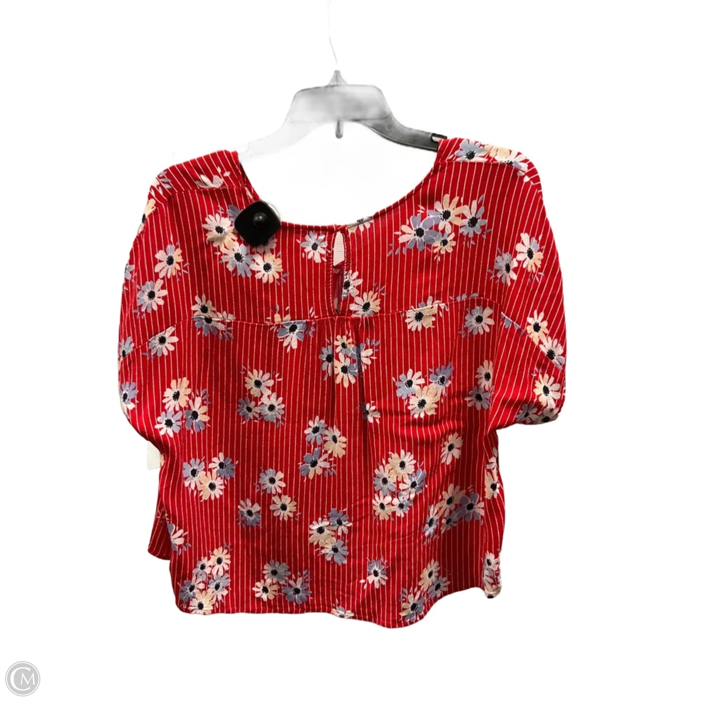 Top Short Sleeve Basic By Madewell In Red, Size: S