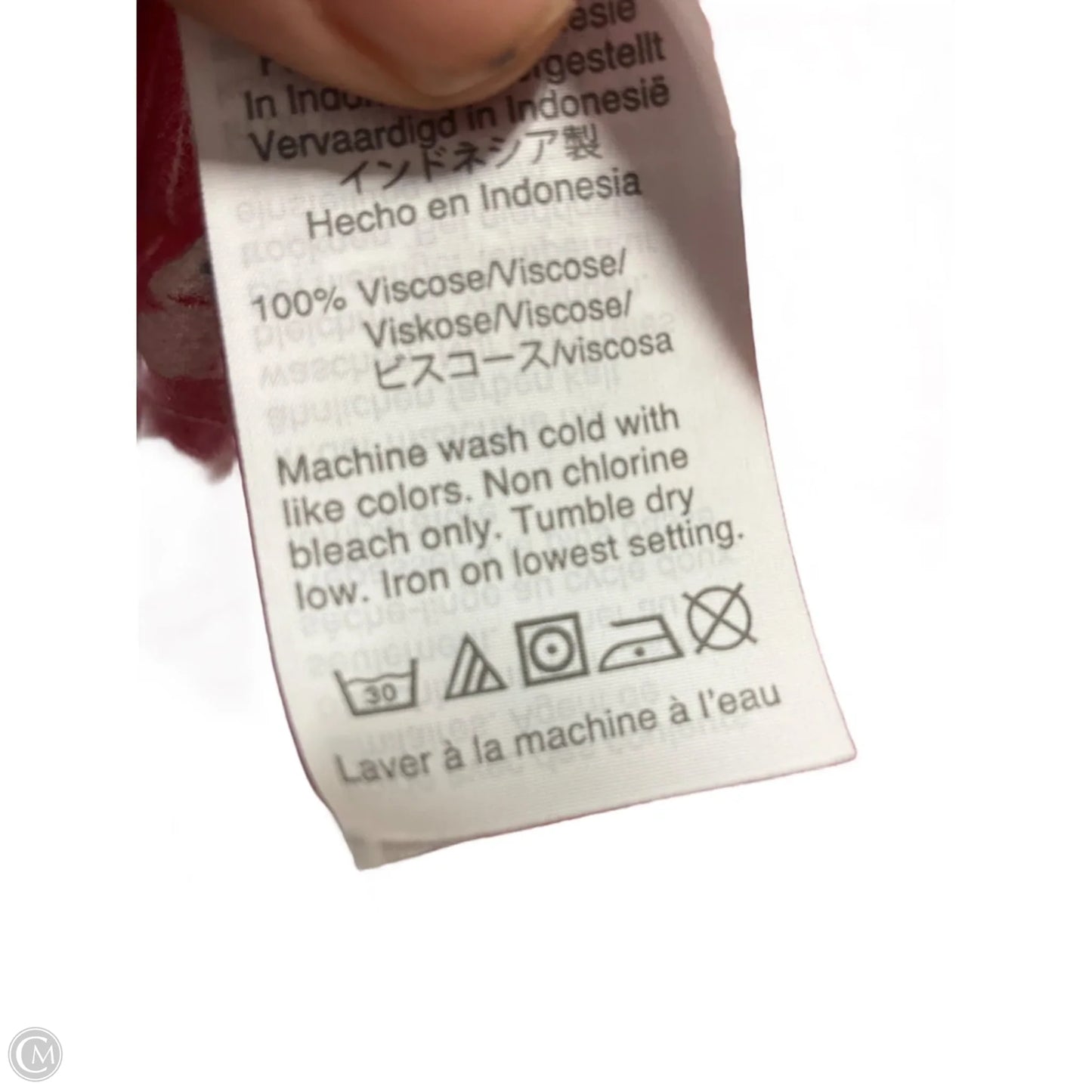 Top Short Sleeve Basic By Madewell In Red, Size: S