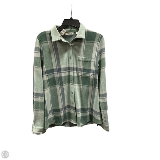 Jacket Shirt By Orvis In Green, Size: S
