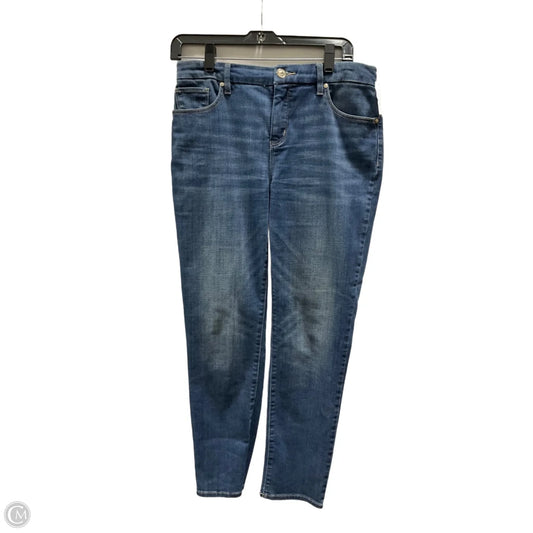 Jeans Straight By Chicos In Blue Denim, Size: 4
