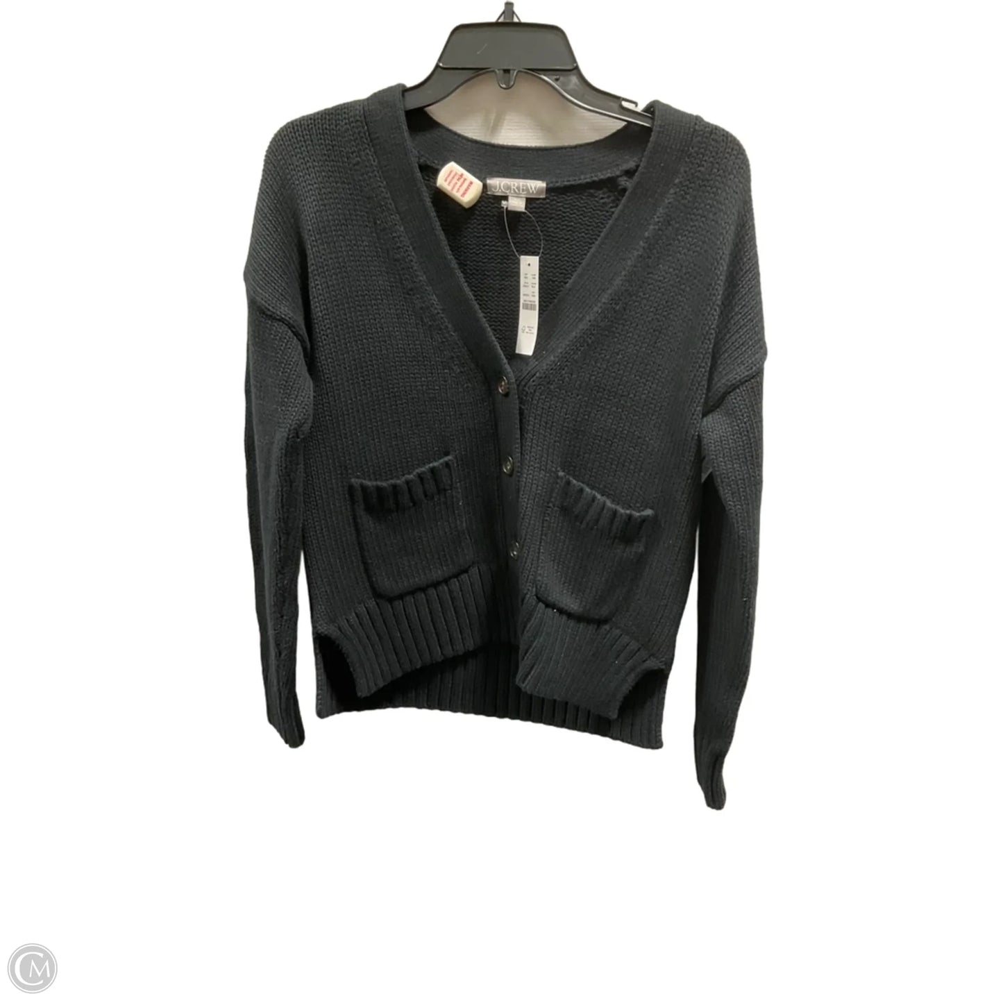 Sweater Cardigan By J. Crew In Black, Size: Xxs