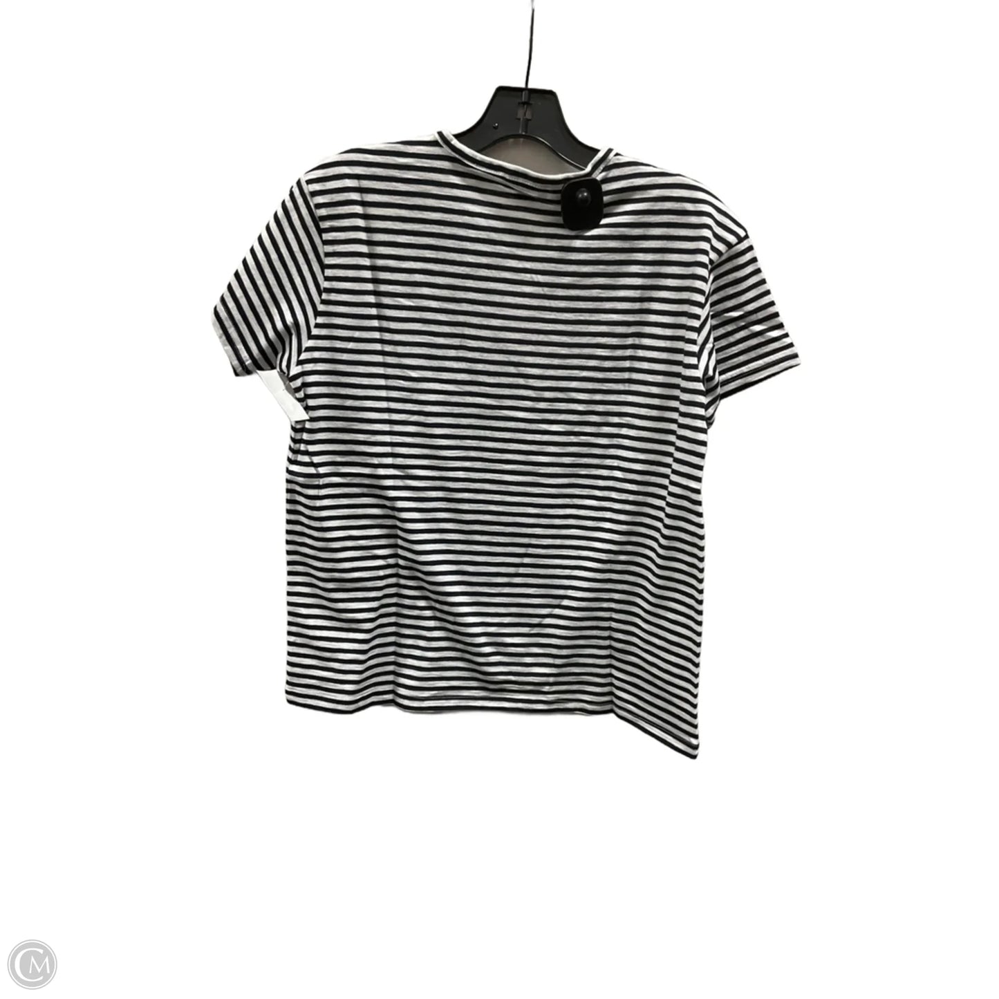 Top Short Sleeve By J. Crew In Blue & White, Size: S