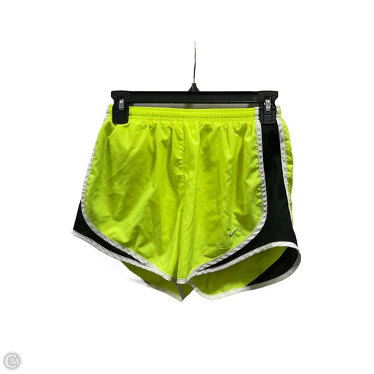 Athletic Shorts By Nike Apparel In Black & Yellow, Size: S