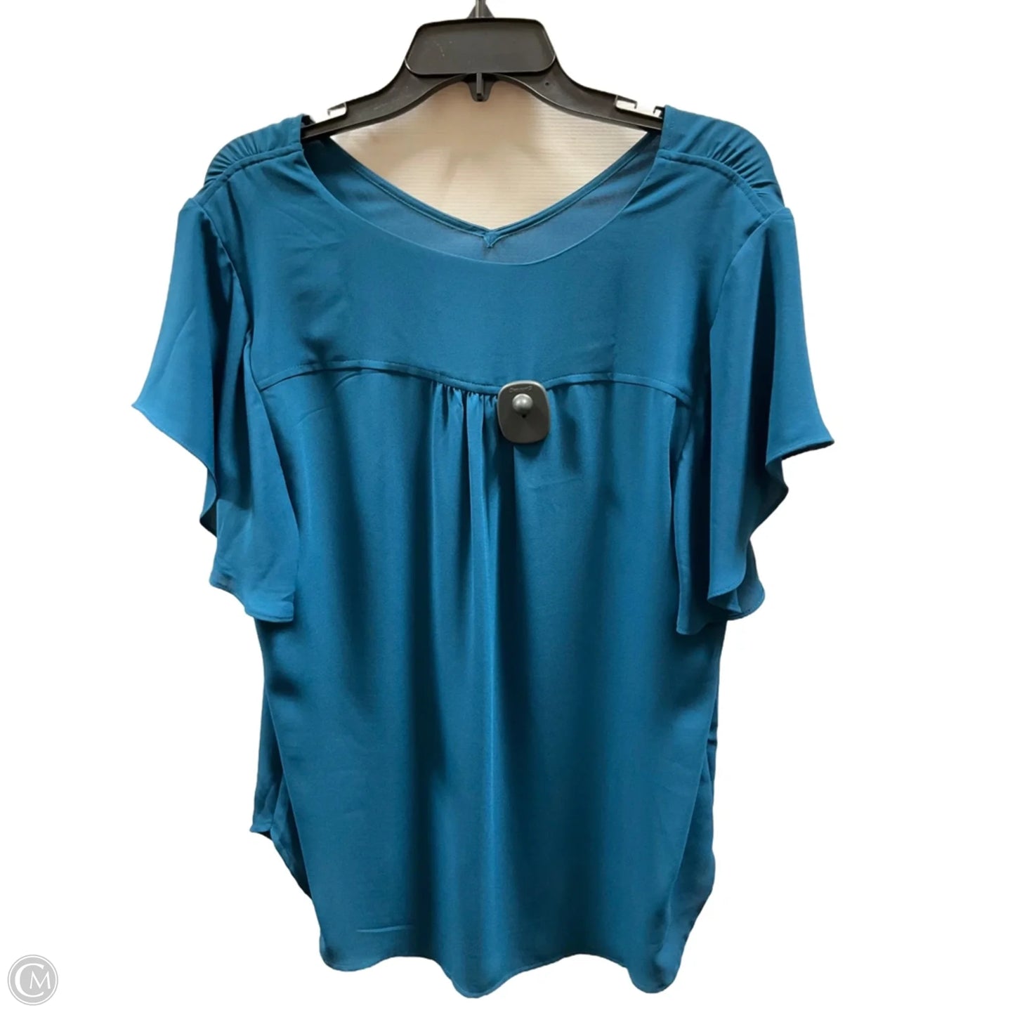 Top Short Sleeve Basic By Loft In Teal, Size: L
