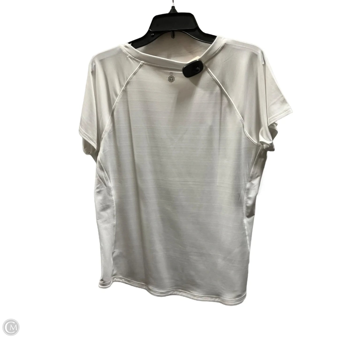 Top Short Sleeve Basic By Talbots In White, Size: L