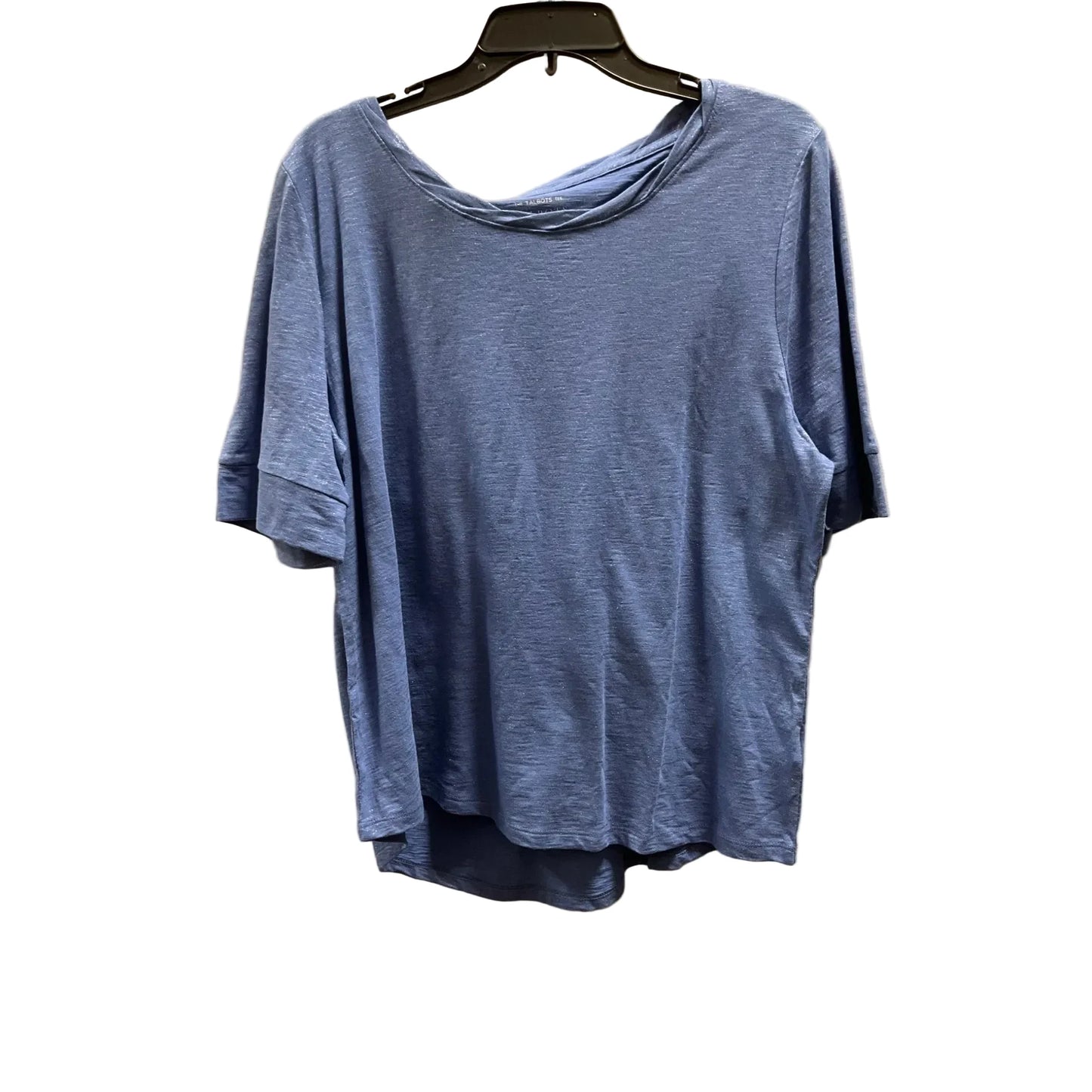 Top Short Sleeve Basic By Talbots In Blue, Size: Xl