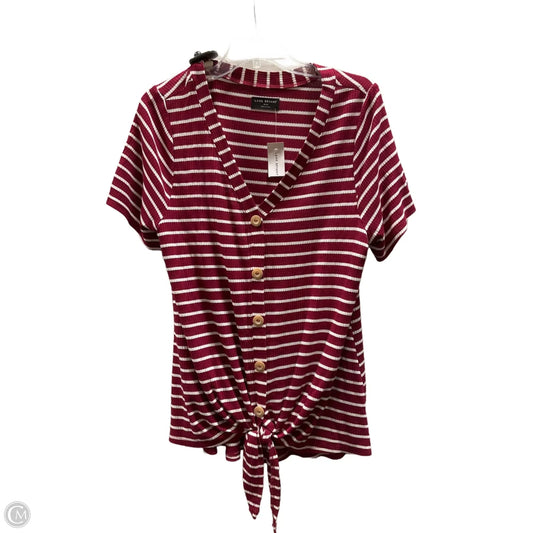 Top Short Sleeve Basic By Lane Bryant In Red, Size: 14
