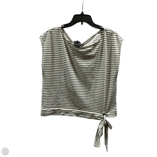 Top Sleeveless Basic By Cremieux In Striped Pattern, Size: L