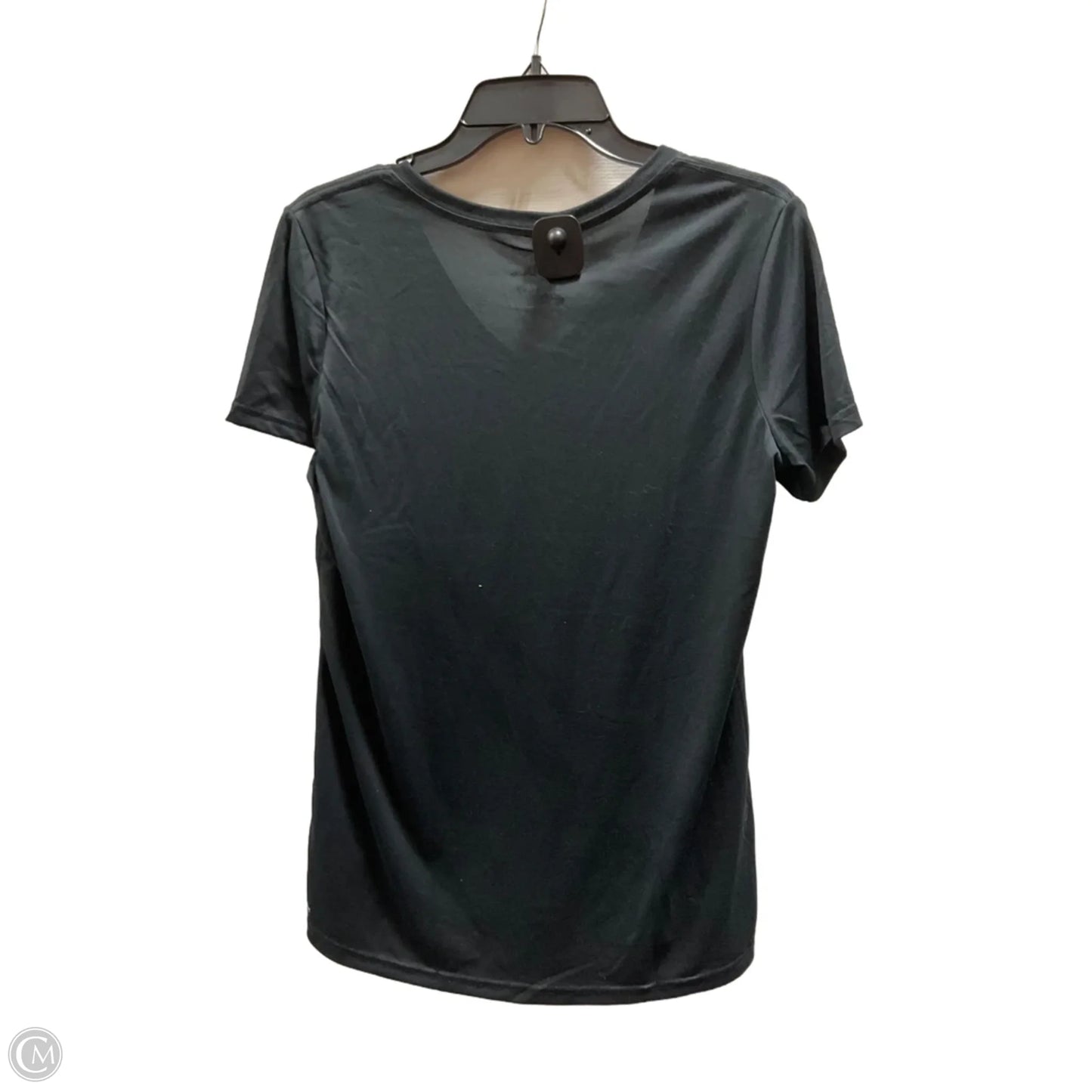 Athletic Top Short Sleeve By Reebok In Black, Size: L