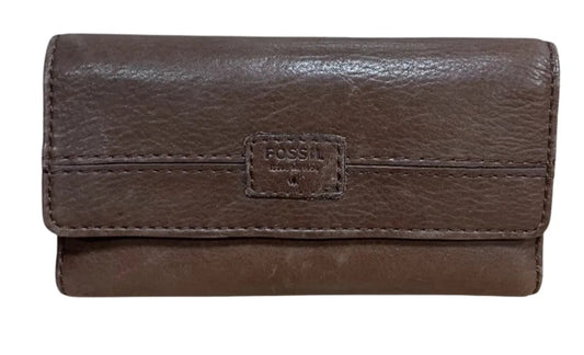 Wallet Leather By Fossil, Size: Small