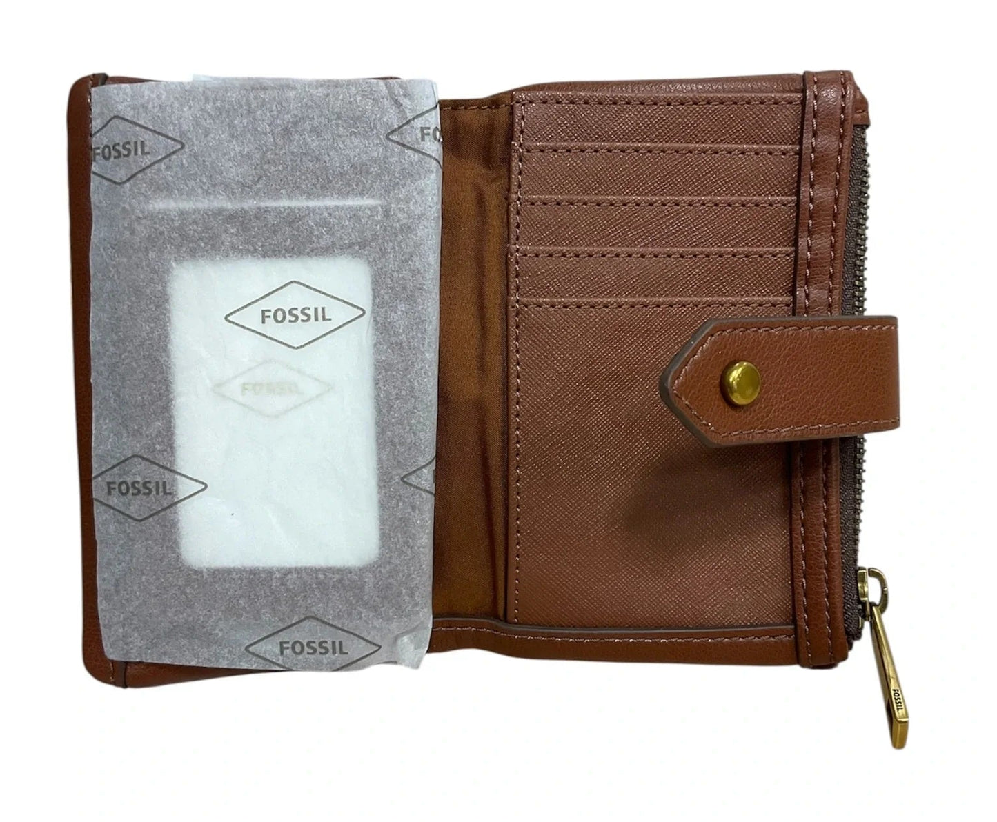 Wallet Leather By Fossil, Size: Small