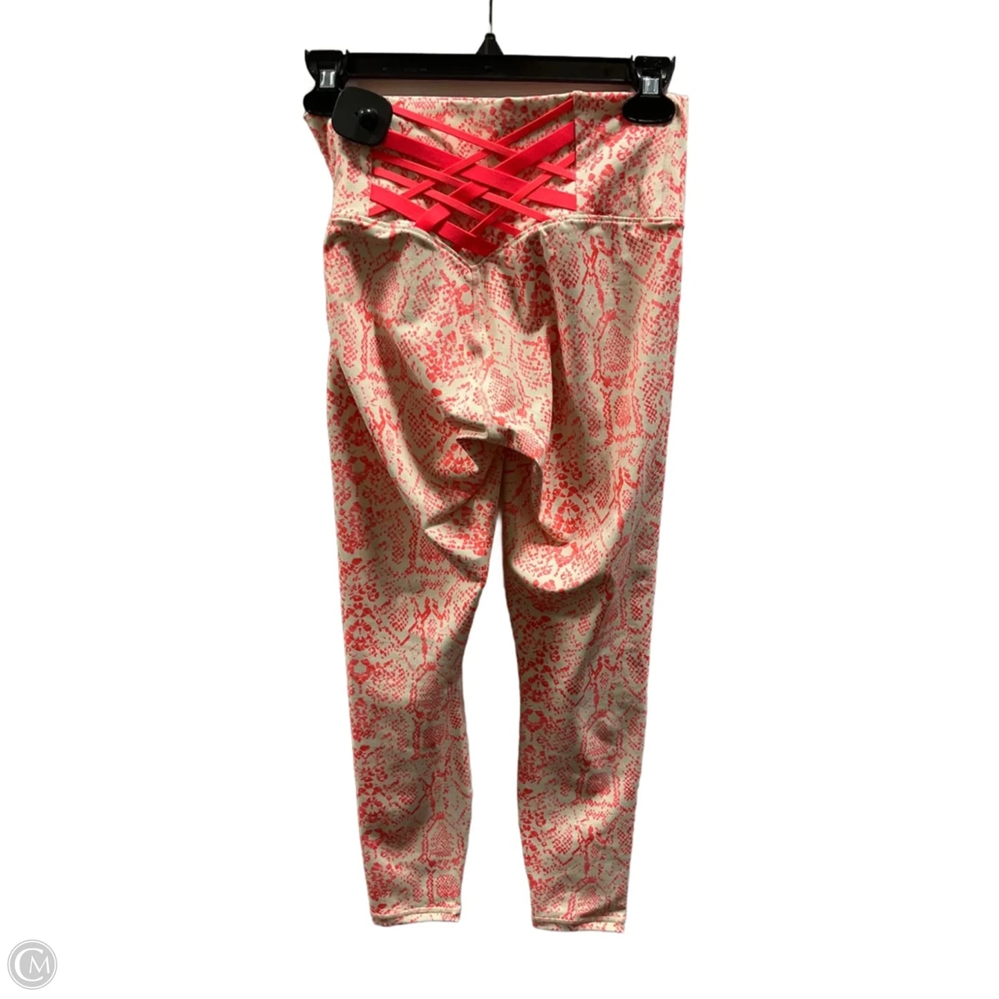 Athletic Leggings By Fabletics In Orange & Tan, Size: Xs