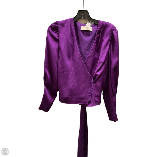 Top Long Sleeve By Cmc In Purple, Size: Xs
