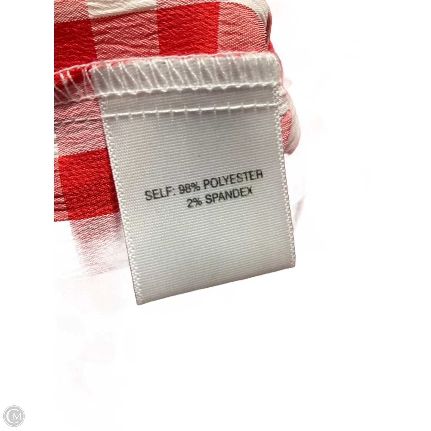 Top Short Sleeve Basic By Rose And Olive In Checkered Pattern, Size: 1x