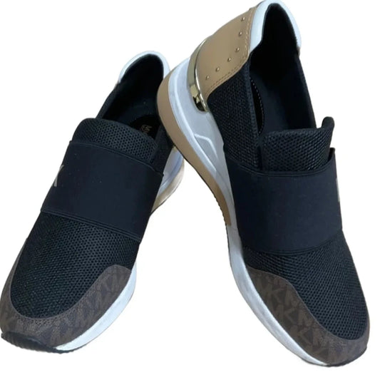 Shoes Athletic By Michael By Michael Kors In Black & Brown, Size: 8