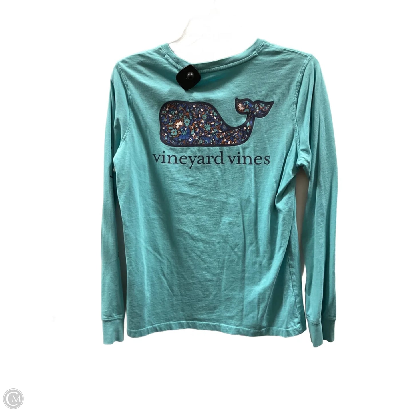 Top Long Sleeve Basic By Vineyard Vines In Green, Size: S