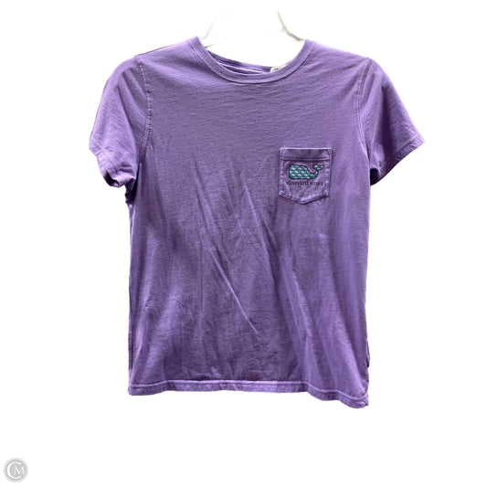 Top Short Sleeve By Vineyard Vines In Purple, Size: S