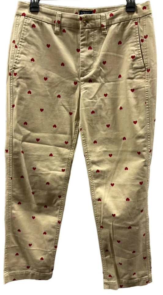 Pants Other By J. Crew In Red & Tan, Size: 6p