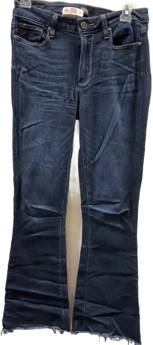 Jeans Boot Cut By Paige In Blue Denim, Size: 4