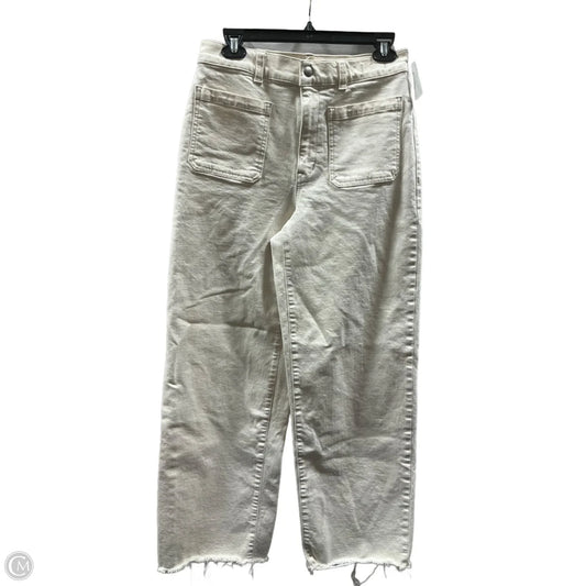 Jeans Wide Leg By Madewell In Cream, Size: 6