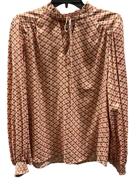 Top Long Sleeve Basic By Maison Damelie In Floral Print, Size: 8