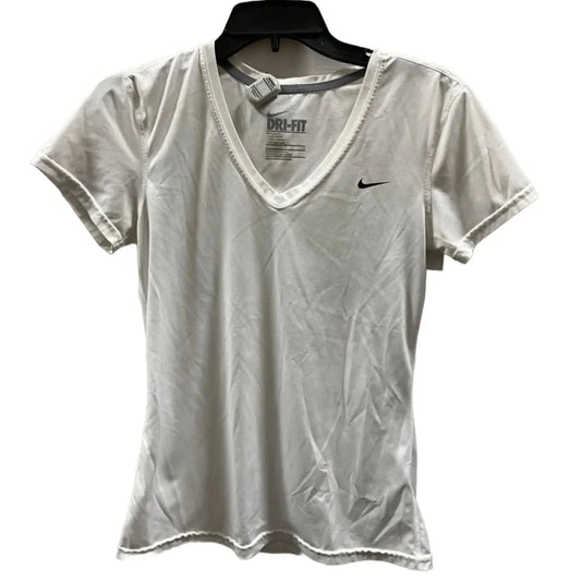 Athletic Top Short Sleeve By Nike Apparel In White, Size: Sp