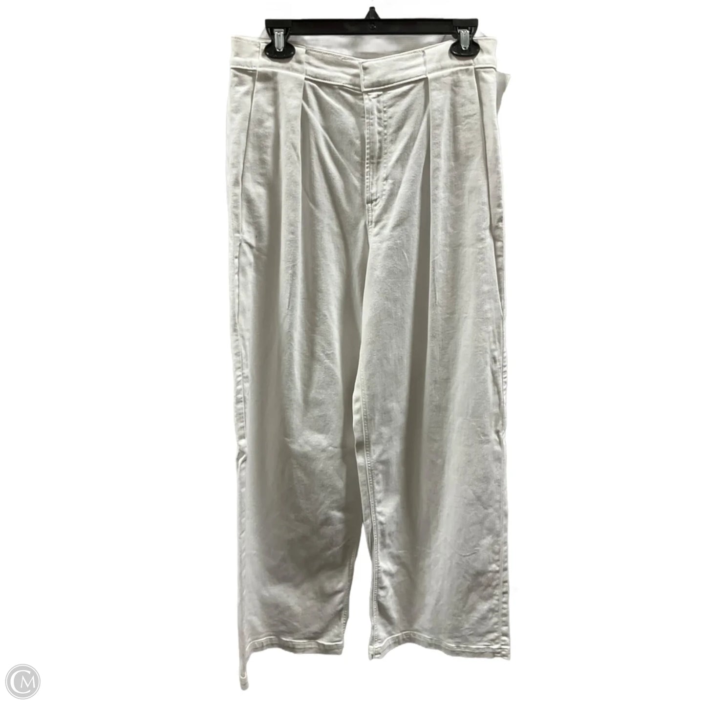 Jeans Wide Leg By Express In White, Size: 10
