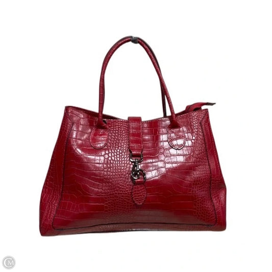 Handbag Leather By Cma, Size: Large