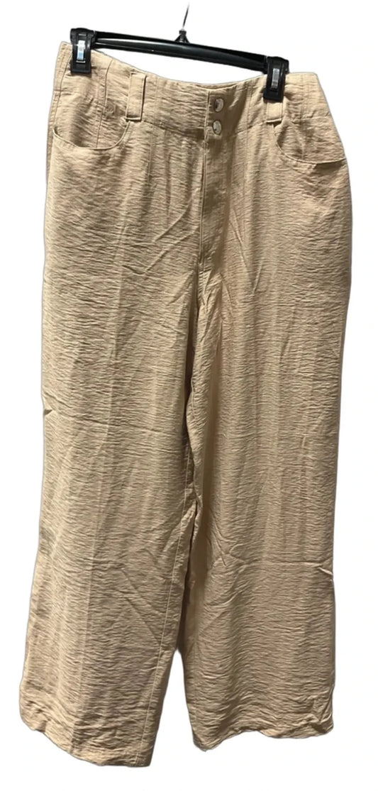 Pants Wide Leg By Dkny In Tan, Size: M