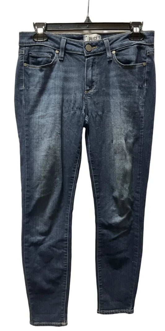 Jeans Skinny By Paige In Blue Denim, Size: 6