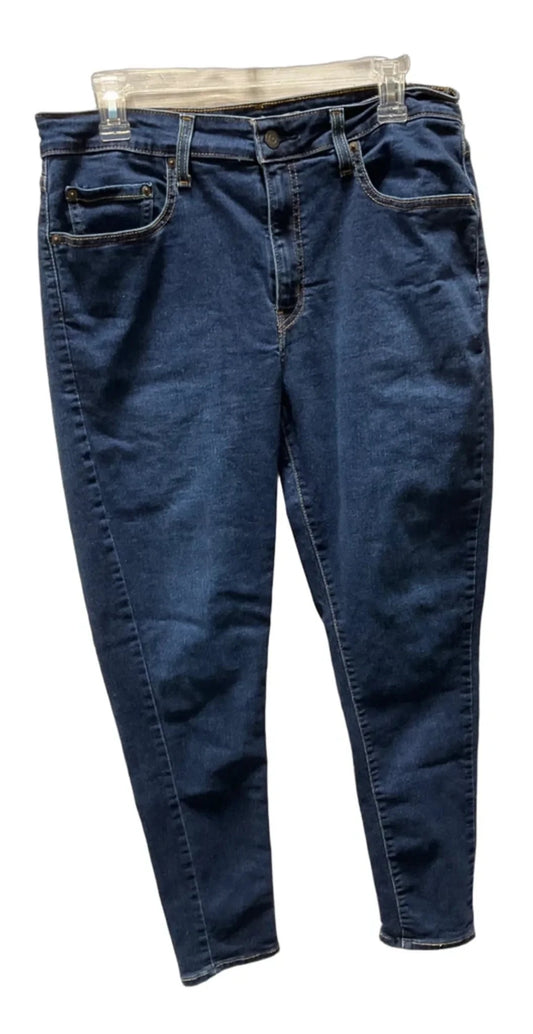 Jeans Skinny By Levis In Blue Denim, Size: 10