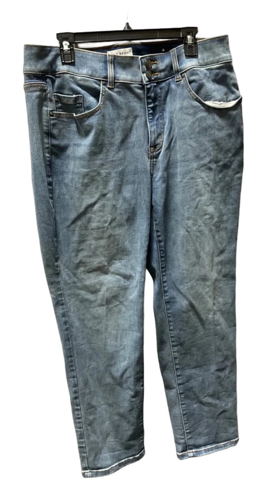 Jeans Straight By Lane Bryant In Blue Denim, Size: 16