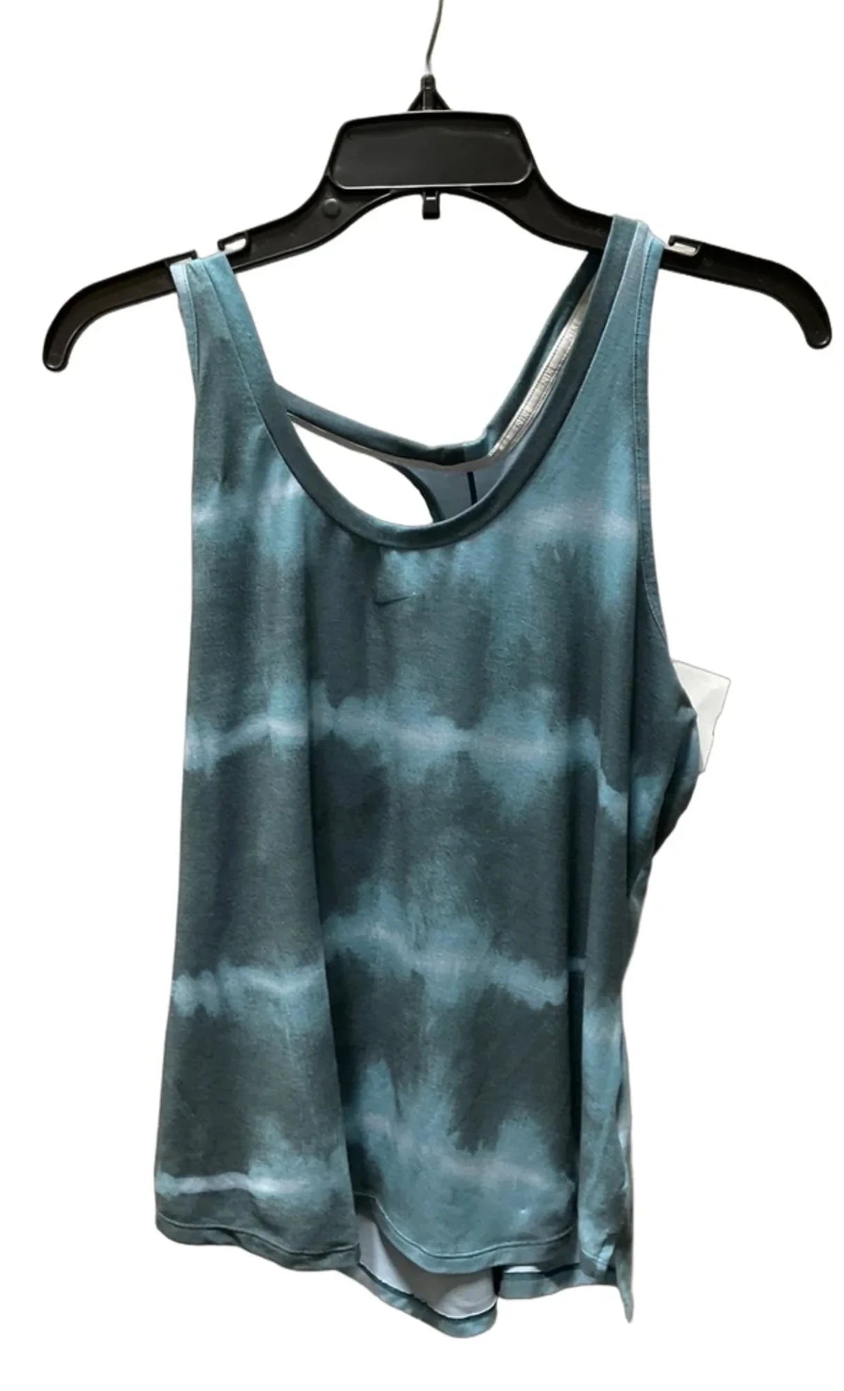 Athletic Tank Top By Nike Apparel In Tie Dye Print, Size: L