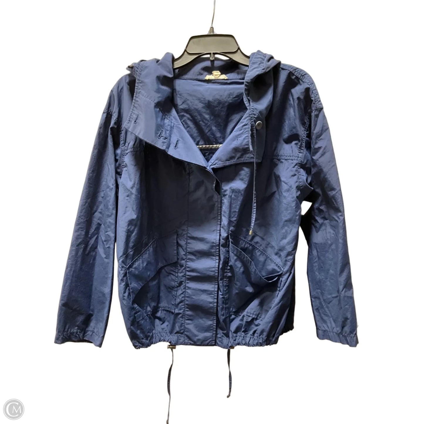 Jacket Windbreaker By Eileen Fisher In Navy, Size: M