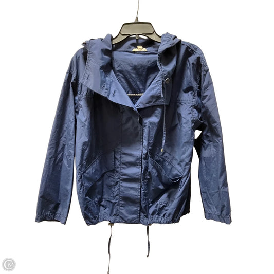 Jacket Windbreaker By Eileen Fisher In Navy, Size: M