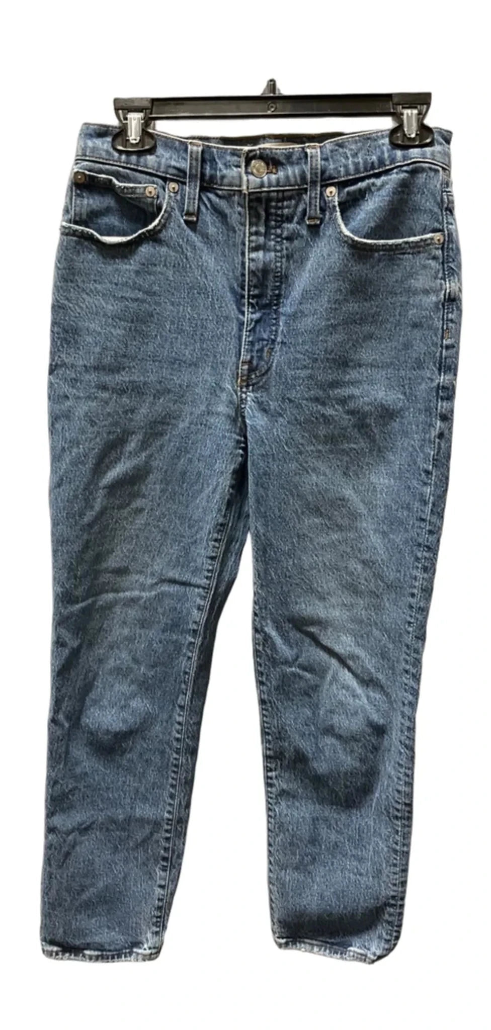Jeans Skinny By Madewell In Blue Denim, Size: 4