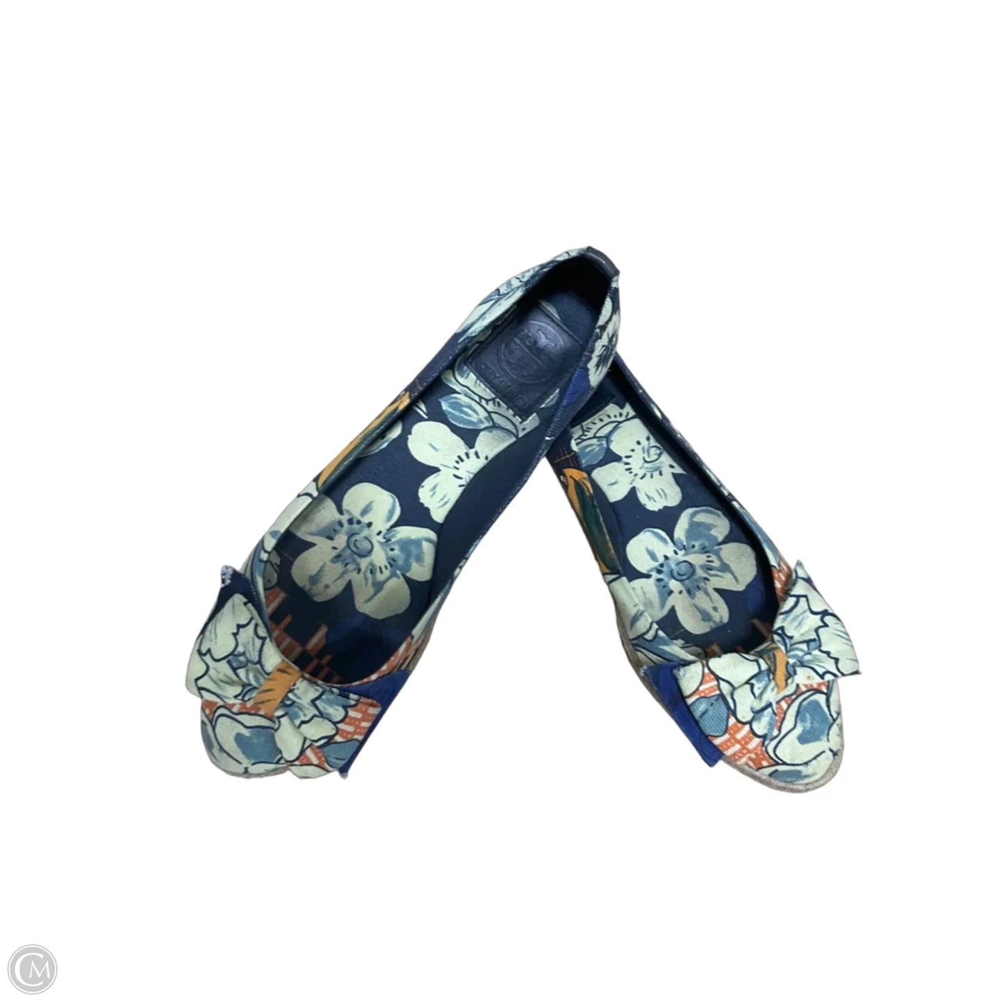 Shoes Designer By Tory Burch In Floral Print, Size: 7
