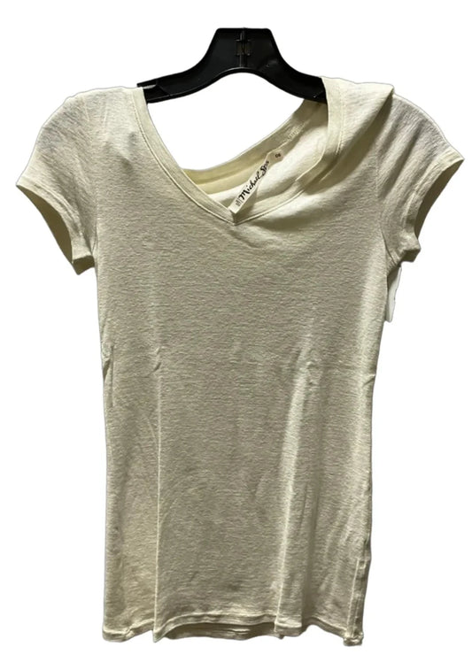 Top Short Sleeve Basic By Michael Stars In Beige
