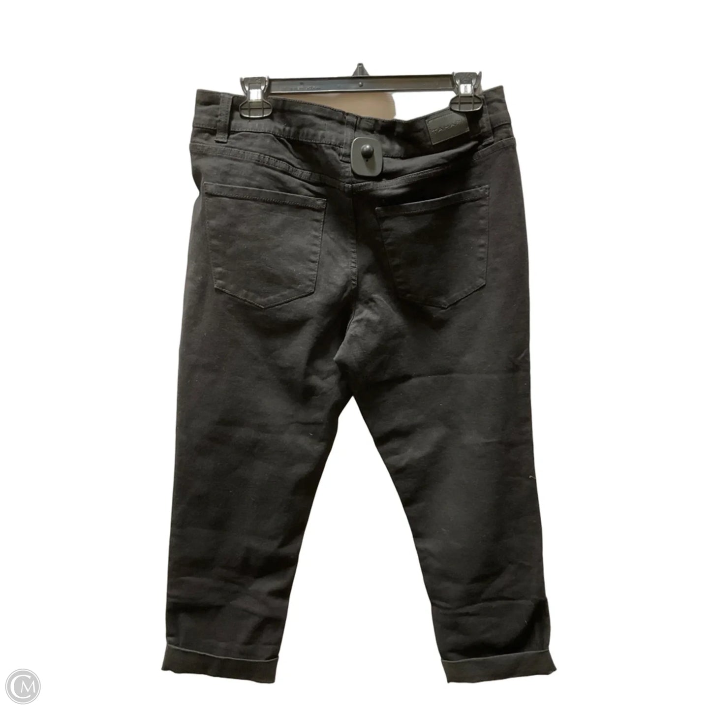 Jeans Straight By Tahari In Black, Size: 12