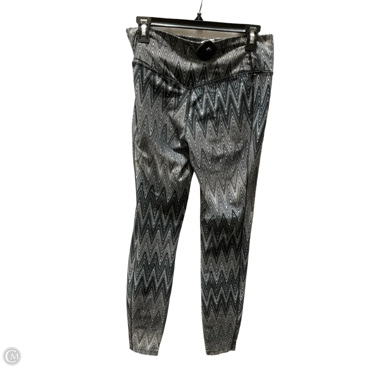 Athletic Leggings By Nike Apparel In Grey, Size: M