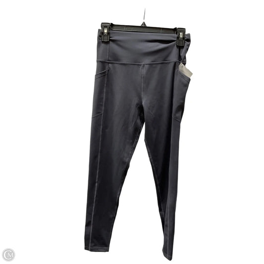 Athletic Leggings By Calvin Klein In Grey, Size: M