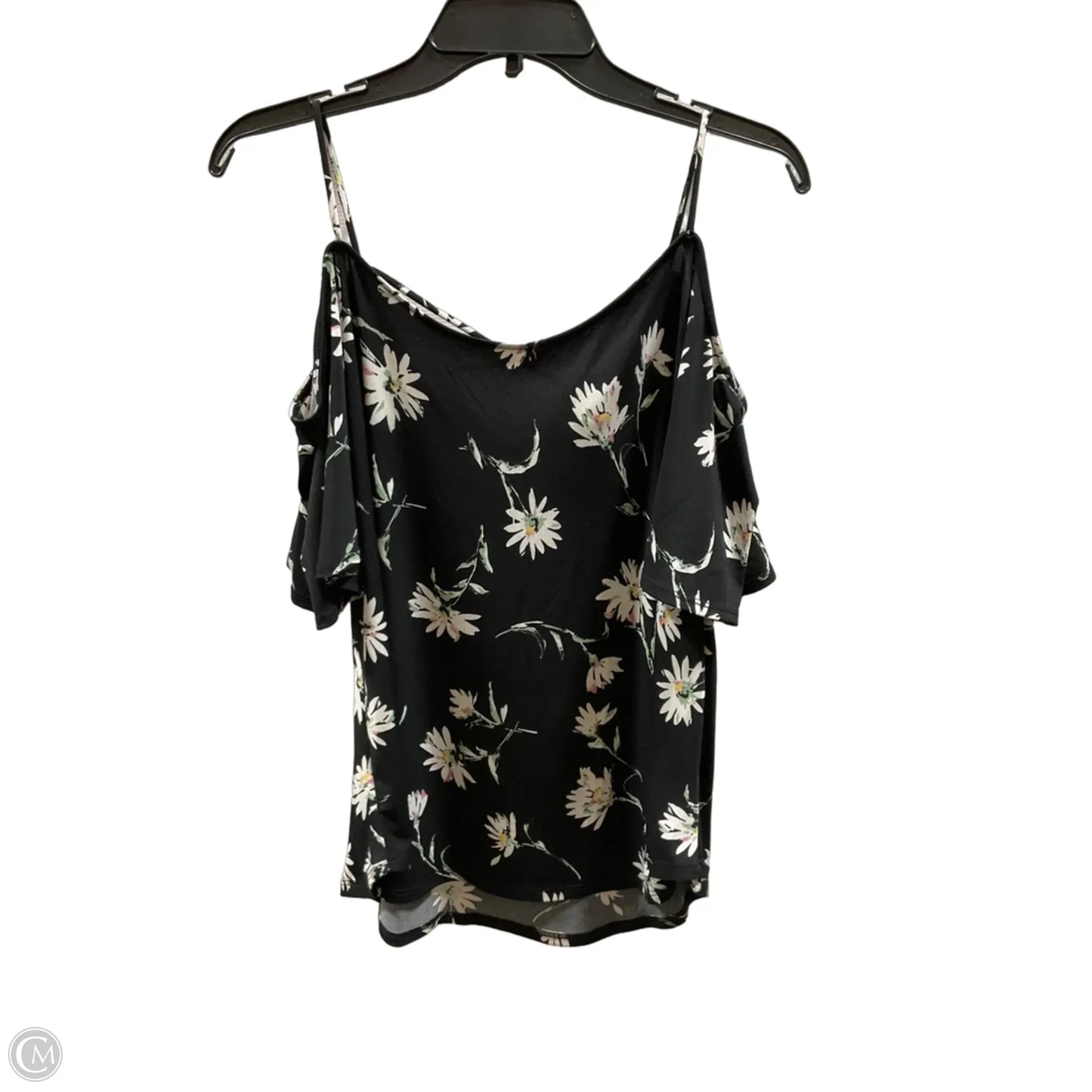 Top Short Sleeve Basic By Kaileigh In Floral Print, Size: L