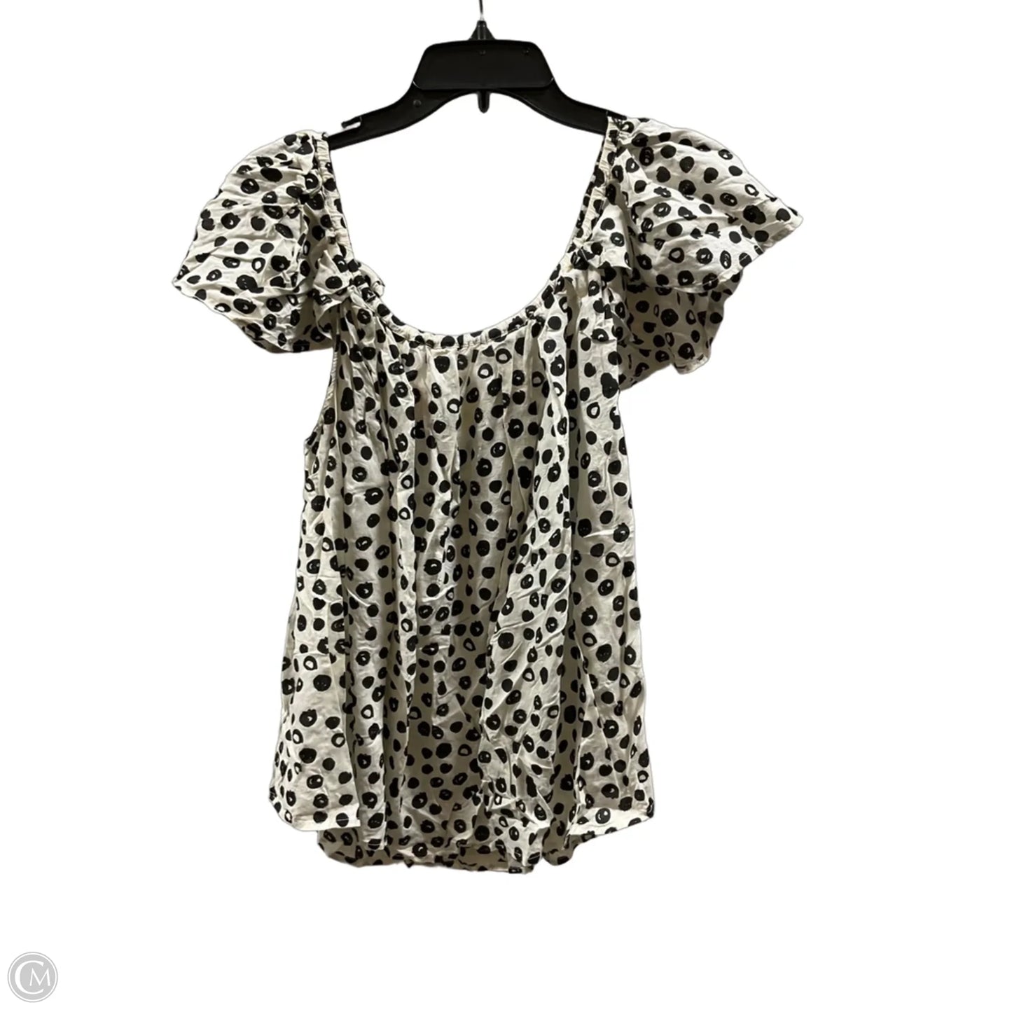 Top Sleeveless Basic By Maeve In Black & White, Size: L