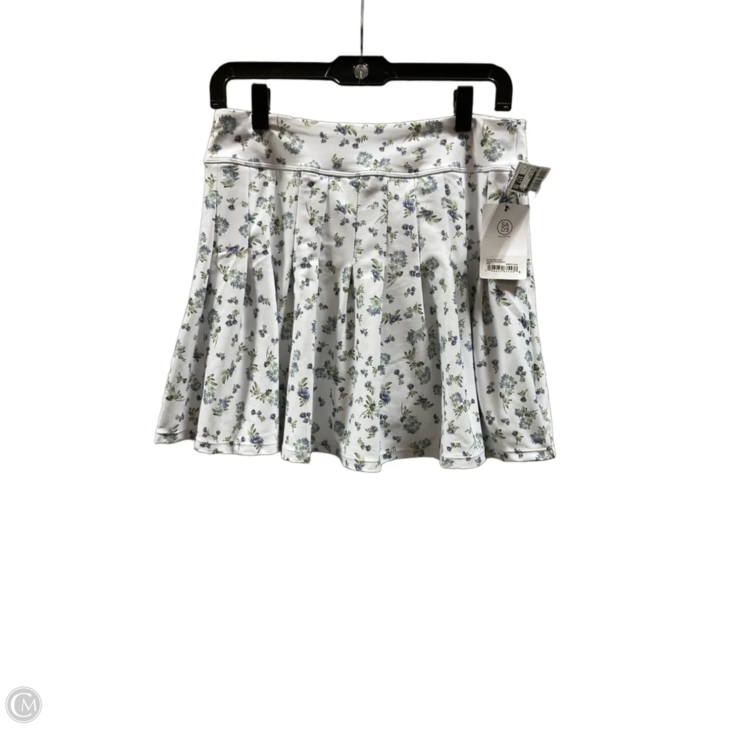 Athletic Skort By Sage In Floral Print, Size: L
