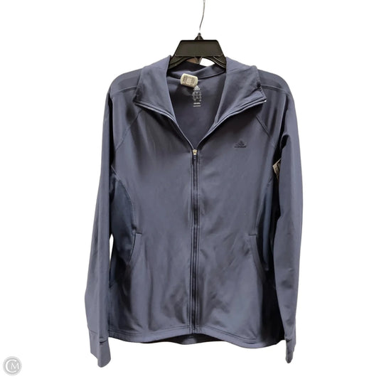 Athletic Jacket By Nike Apparel In Blue, Size: L