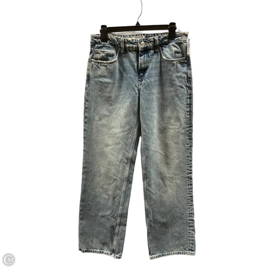 Jeans Straight By Zara In Blue Denim, Size: 8